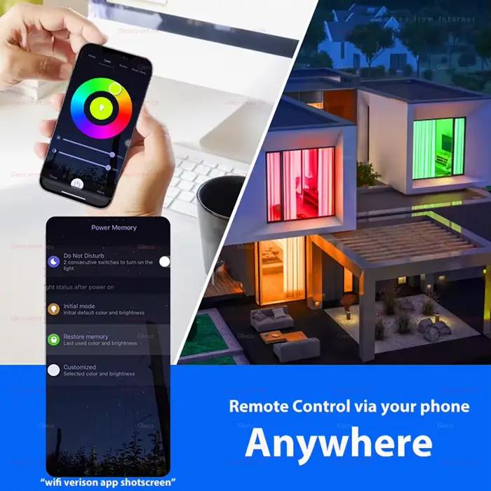Tuya – ampoule LED WiFi intelligente E27, 15/20/220V 110V, Compatible avec Alexa, lampe RGBCW pour Smart Life, Assistant Google, décoration d'intérieur