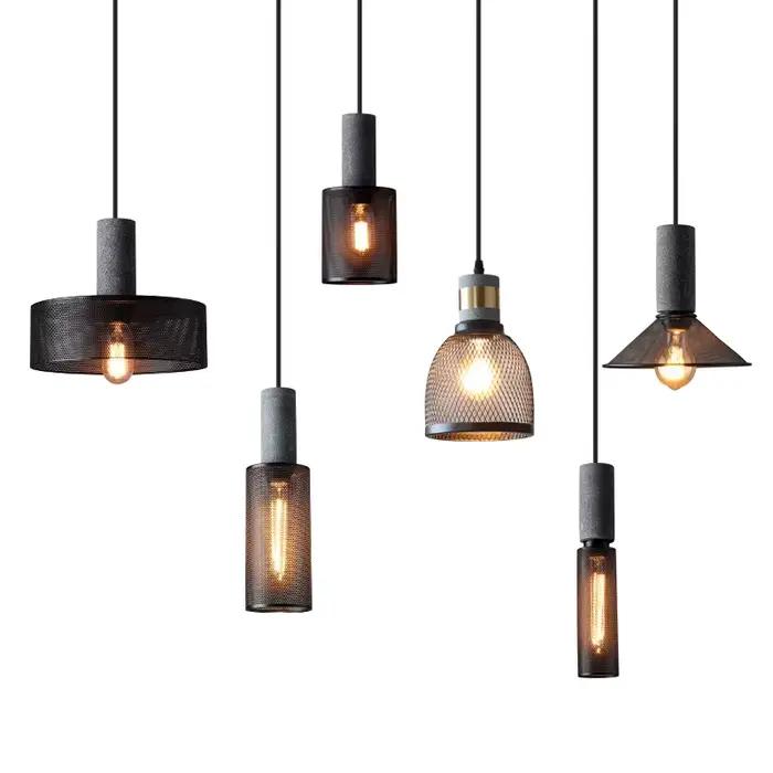 Vintage Restaurant suspension lustre rétro salle à manger lampe suspendue minimaliste plafonnier pour cuisine Bar café