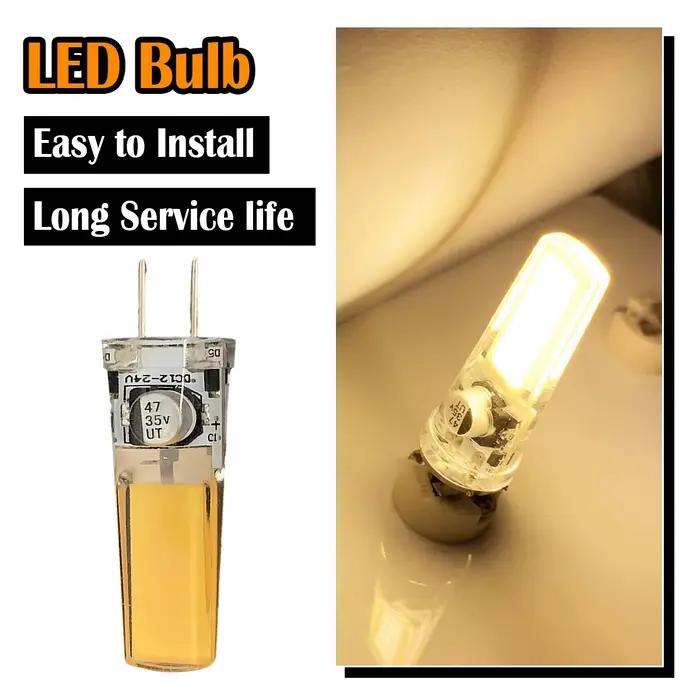 G4 gy6.35 LED silicone lampe 10W ampoule chambre coin clair lumière 2508cob halogène AC / DC12V éclairage décoratif 3000k / 6500k lustre