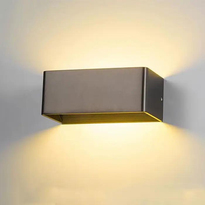 Moderne LED Applique Murale En Alliage D'aluminium Supérieur Et betérieur NikMur Carré Salon Restaurant Couloir Applique Décoration AC90-260V