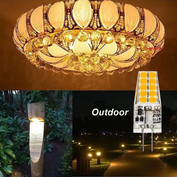 Ampoule Led G4 GY6.35 à intensité variable, AC/DC12-24V 2W 10led 3W 20LED, lumière en Silicone à économie d'énergie, remplacement à 360 degrés, lampe halogène, 10 pièces