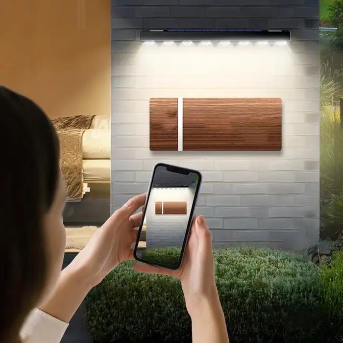 Applique Murale Solaire Imperméable à 4/6/8LED, 62 Lampes, Luminaire Décoratif d'Extérieur, Idéal pour un Jardin, un délégations, des Escaliers ou une Clôture