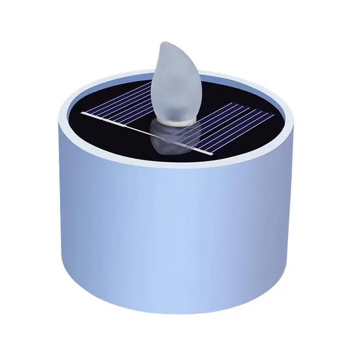 Bougies chauffe-plat solaires LED, étanches, sans flamme, rechargeables, pour fête, jardin, décoration de la maison