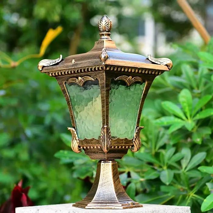 Lampe à colonne extérieure étanche Led, décoration d'embellissement de jardin, applique murale de jardin de Villa, lampe de cour, phare de colonne