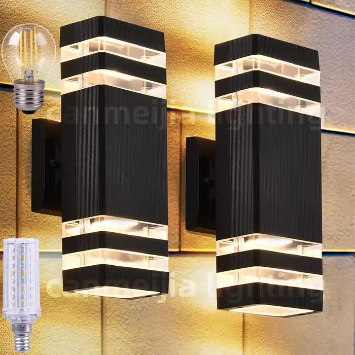 Mur LED lampe décor à la maison E27 applique murale intérieure étanche éclairage extérieur jardin applique pour porche salon cour Led