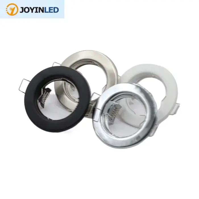 Support de cadre de Downlight LED, trou de coupe réglable, raccord de 60mm, plafonnier encastré, Spot GU5.3 MR16, luminaire d'ampoule modifiable