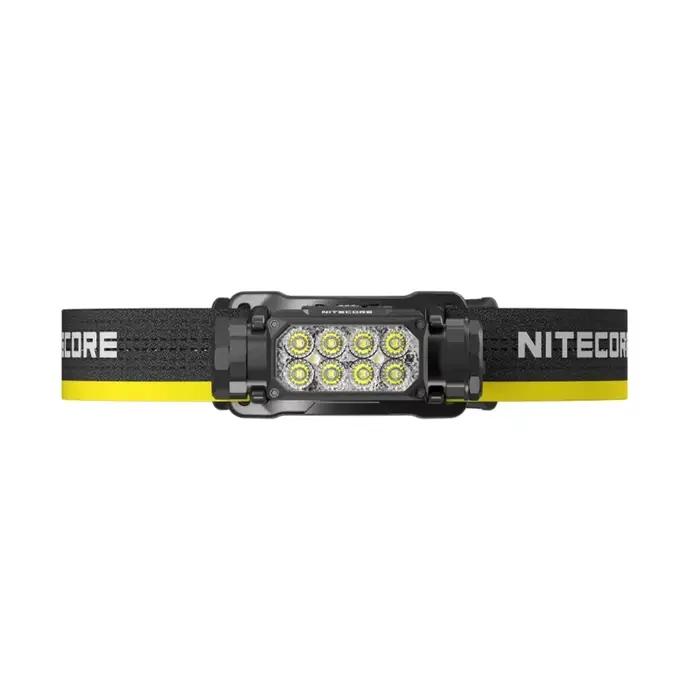 Lampe frontale NITECORE HC65 UHE 2000LM rechargeable USB-C, 8 cœurs NiteLab LED, double faisceau, lampe de travail