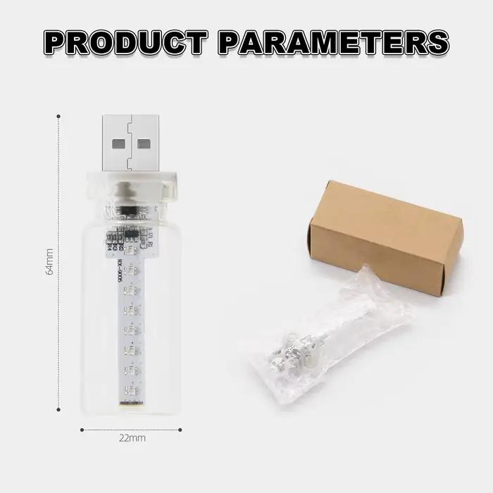 Ampoule LED USB à intensité variable multicolore pour chambre bureau voiture avec capteur tactile design élégant pour éclairage de lecture et décoration intérieure
