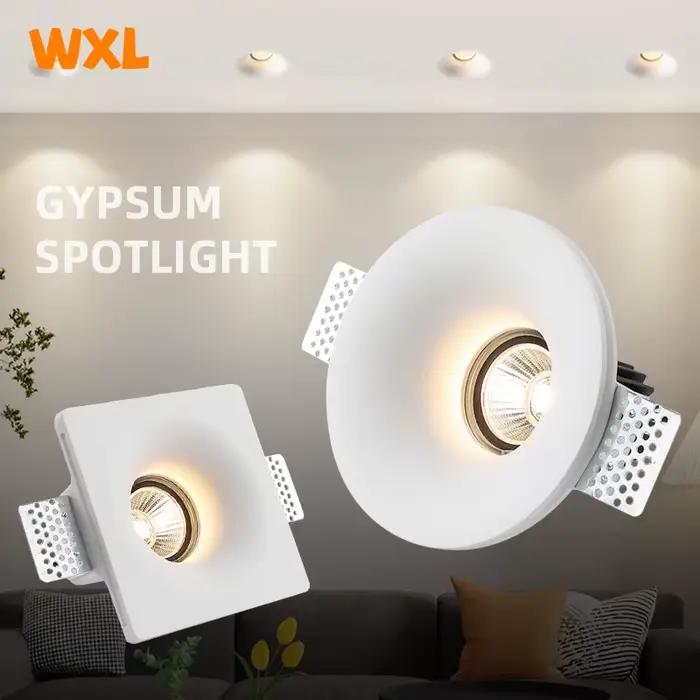 Spot Lumineux LED Encastrable en pouvez-vous pse, Sans Bords, Antireflet, Éclairage d'Nik, Idéal pour un Salon, une Chambre à Coucher ou un Couloir, GU10
