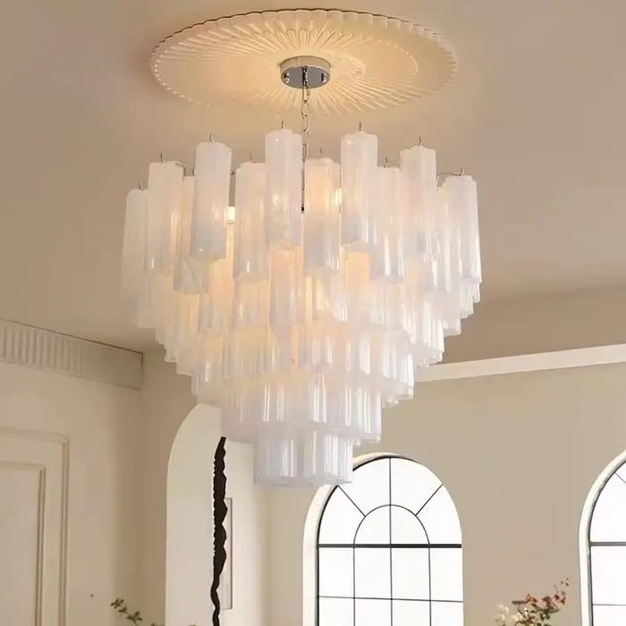 Lustre français de luxe, luminaires LED pour plafond, luminaires pour table à manger, lustre pour salon, Żyrandol Lustre