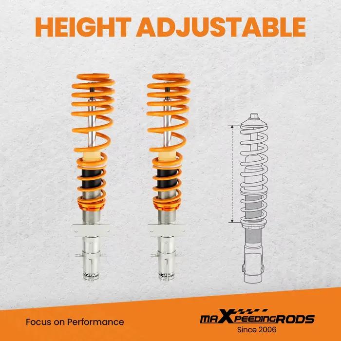Kit de suspension Street Coilovers, Skoda Fabia Mk1 6Y Inc vRS hatchback Estate, kit de ressorts hélicoïdaux pour VW POLO Bros