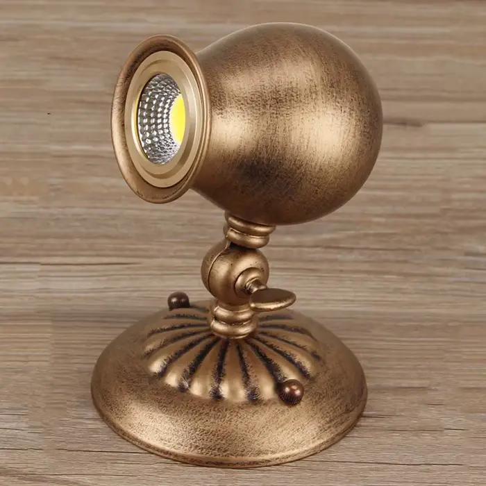 Plafonnier LED industriel Vintage sur Rail, éclairage rustique monté en Surface, idéal pour un Loft, un magasin, une boutique ou un magasin, 3W
