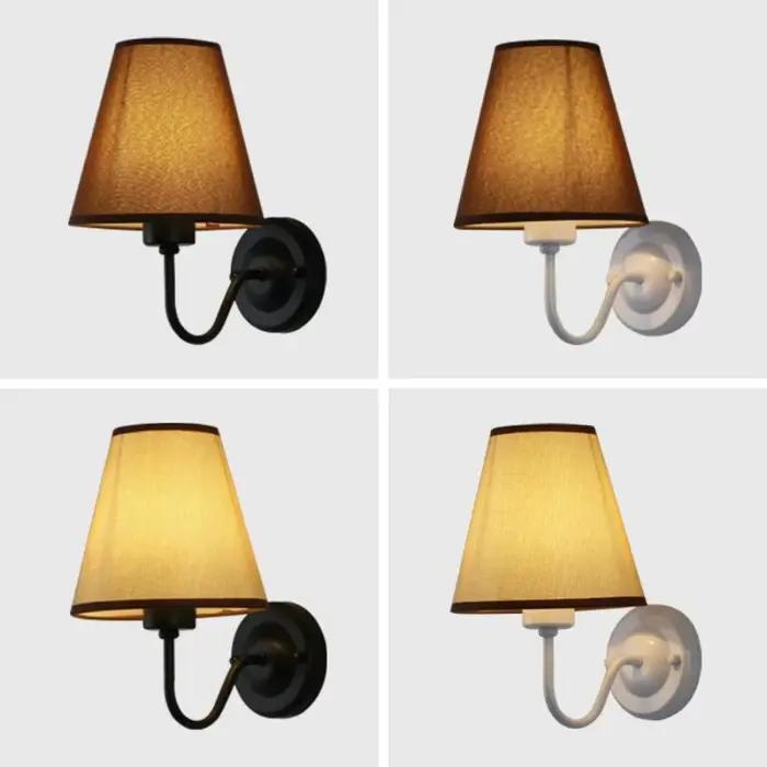 Lampe murale rétro en tissu LED