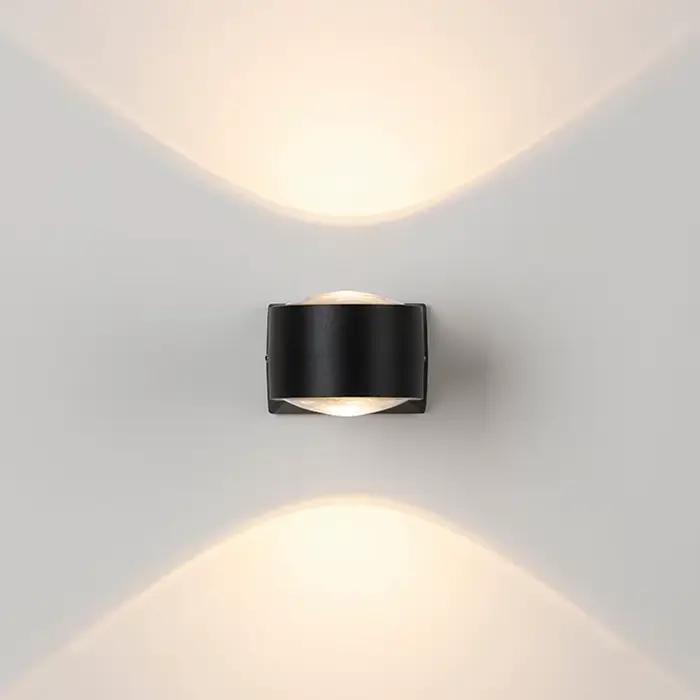 Lampe murale LED haut et bas étanche IP65 applique murale intérieure en aluminium pour chambre salon couloir éclairage intérieur extérieur