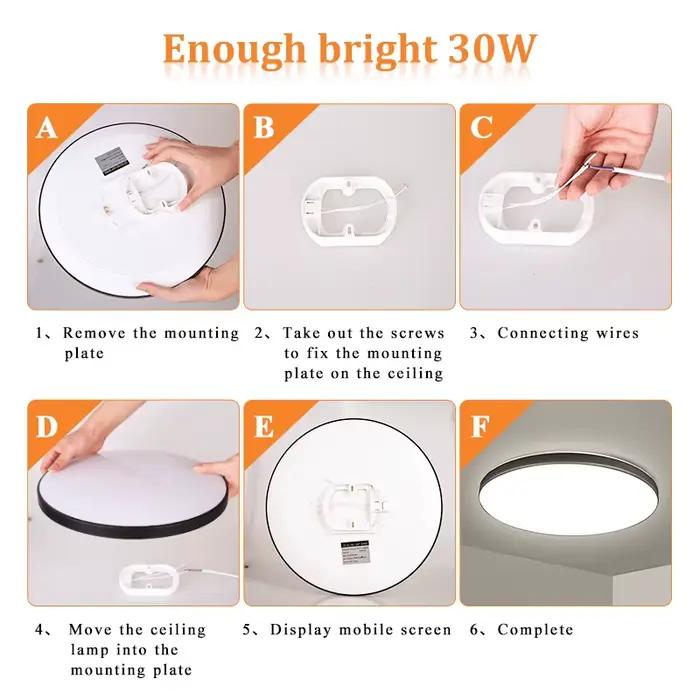 Plafonnier LED moderne Lustre lampe salle de bain suspendu plafond Lustre panneau intérieur décor à la maison luminaires Luminaire éclairage LED