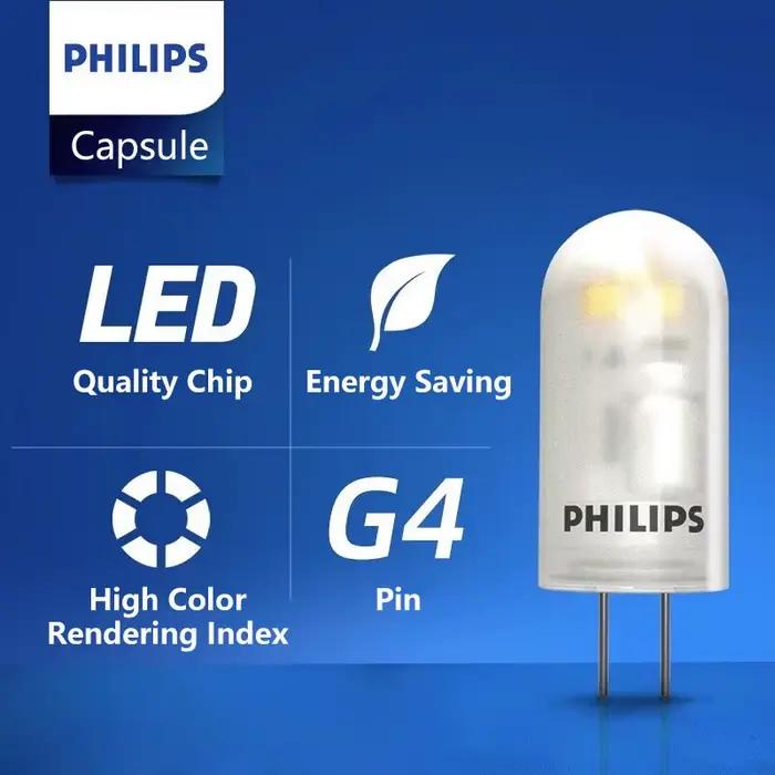 Philips CorePro LED G4 Capsule lampes broche lumière 1.7W 2.1W 2700K blanc chaud 12V ampoule décorative remplacer 20W halogène G4 lampe de bureau