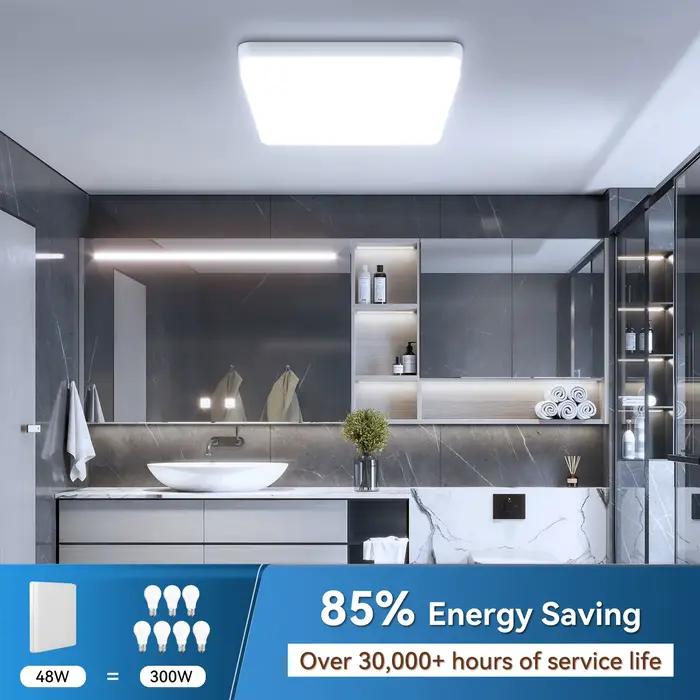 Plafonnier LED carré moderne 85-220V LED panneau lumineux 20W 30W 40W 50W pour la maison chambre salon