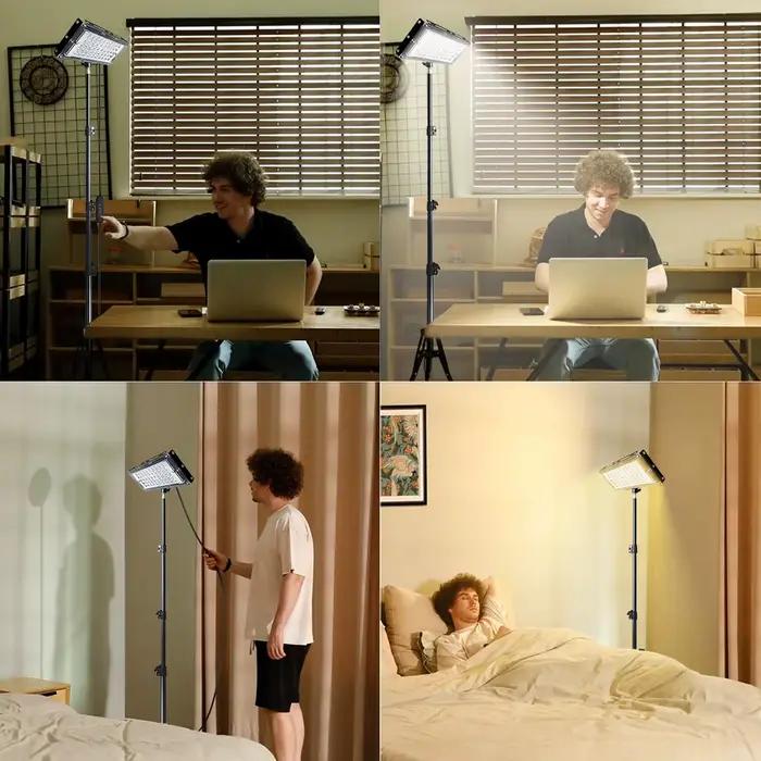 Lampadaire LED avec minuterie