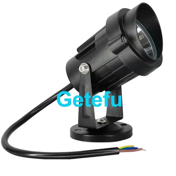 Lampe de pelouse LED étanche avec pic, spot lumineux, conforme à la norme IP65, éclairage d'extérieur, idéal pour un jardin ou un sentier, 10/7W, 220/110/12V