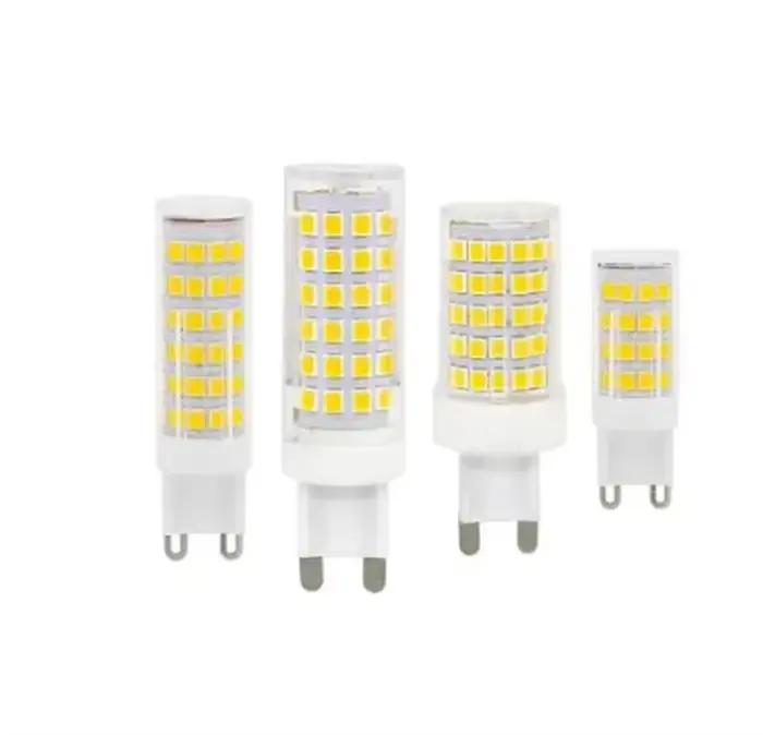 Ampoule LED G9 7W 9W 12W 15W 18W AC 220V 110V, ampoules en céramique SMD2835, éclairage de lustre, lampe halogène