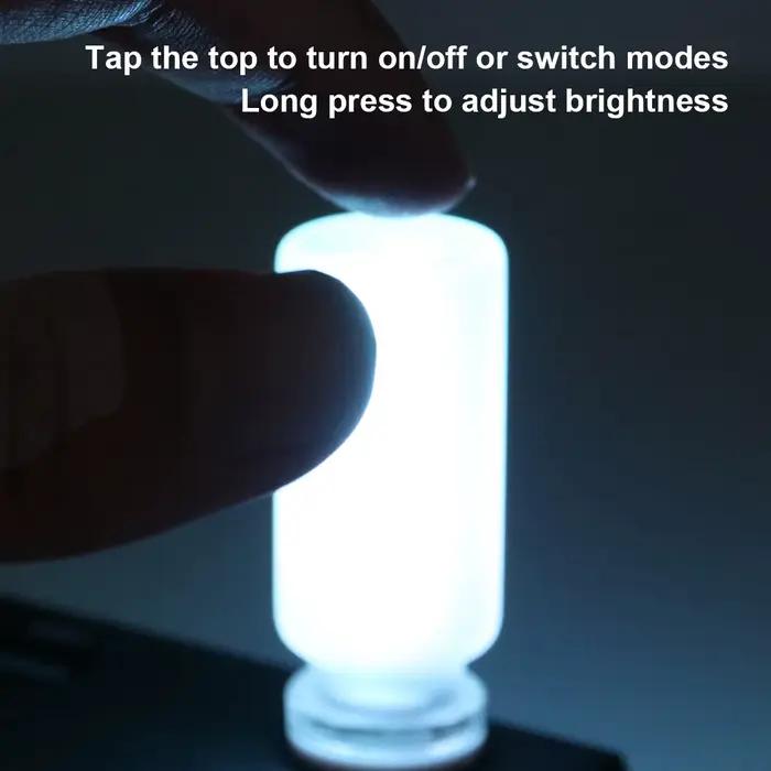 Ampoule LED USB à intensité variable multicolore pour chambre bureau voiture avec capteur tactile design élégant pour éclairage de lecture et décoration intérieure