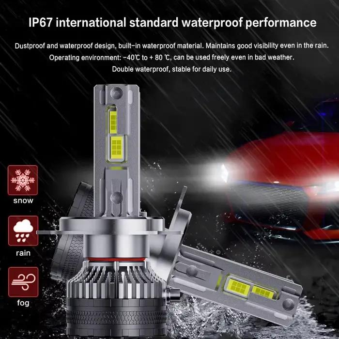 Phares LED ENGZEA H7 H4 H11 haute puissance Canbus 7000000LM 6200W H1 H8 9005 HB3 9006 HB4 HIR2 6000K 12V pour voiture 24V pour camion