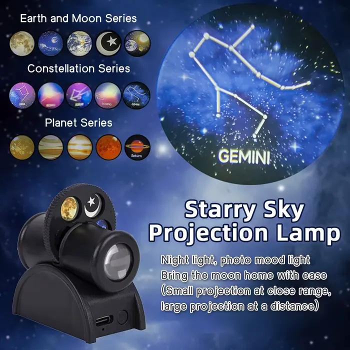 Lampe LED USB remplaçable pour projecteur de lune, Constellation de la terre, chambre à coucher, atmosphère romantique, applique murale, veilleuse planète