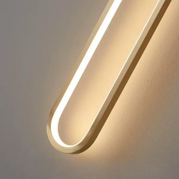 Applique moderne LED longue applique murale pour chambre salon Surface monté fond chambre décor luminaire mural