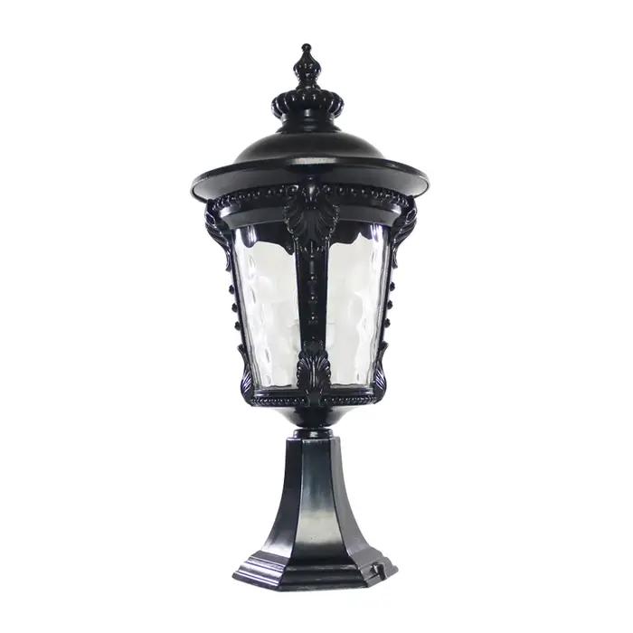LED colonne phare E27 AC alimenté pilier lampe extérieure étanche applique murale pour cour paysage jardin décor