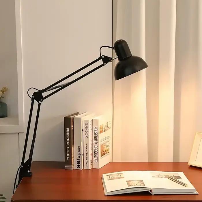 Lampe de lecture pour la protection des yeux, petite lampe pliable télescopique à clipser, veilleuse pour chambre, bureau, salle d'étude, lampe de bureau