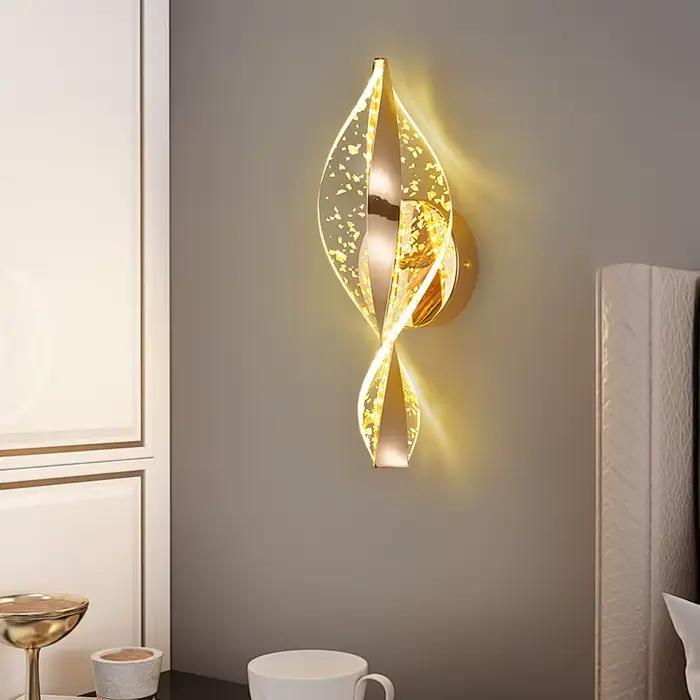 LED moderne or acrylique applique Lustre couloir chambre salon lampes