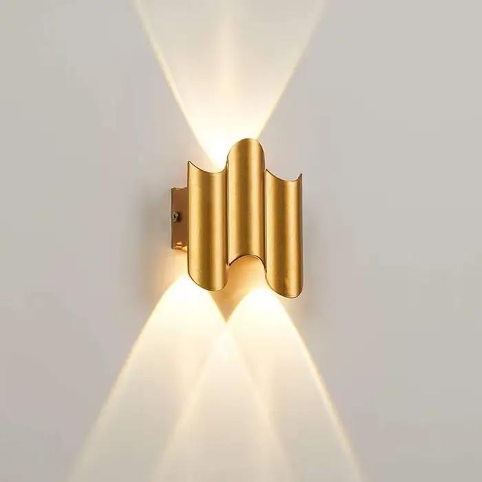 Applique murale LED en aluminium IP65 étanche pour éclairage intérieur et extérieur style moderne chambre salon escalier jardins balcons