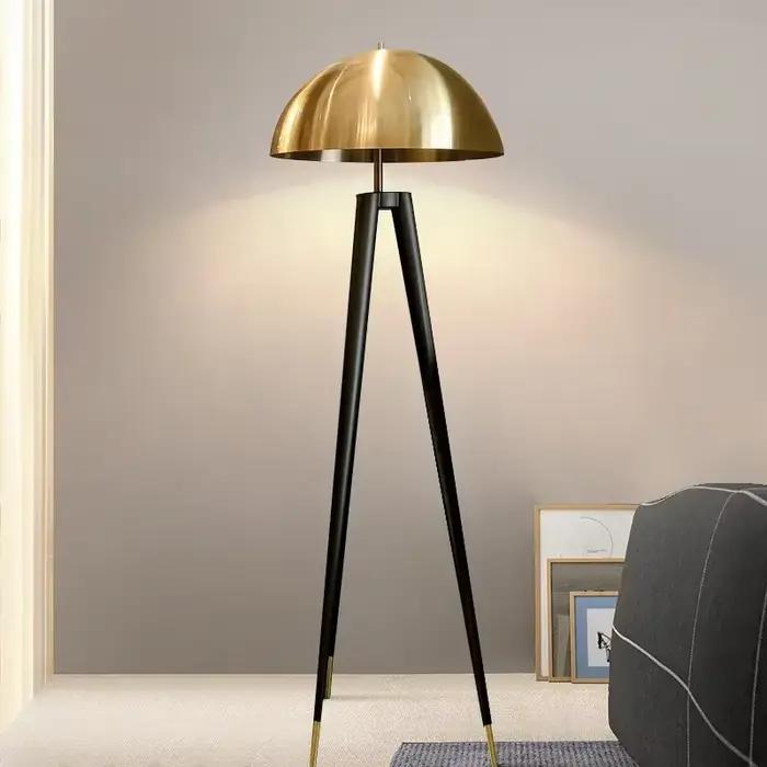 Lampadaire trépied nordique Vintage postmoderne champignon lampe LED sur pied pour salon chambre bureau décor à la maison éclairage