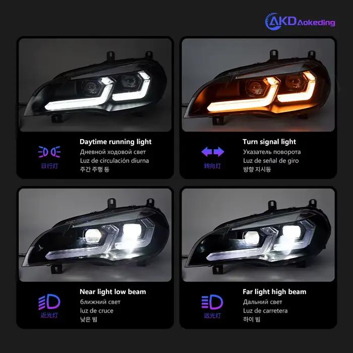 Feux de sauna DRL Hella LED Bi SG, ampoule antibrouillard, lampe frontale, accessoire de voiture, BMW X5, E70, 2007-2013