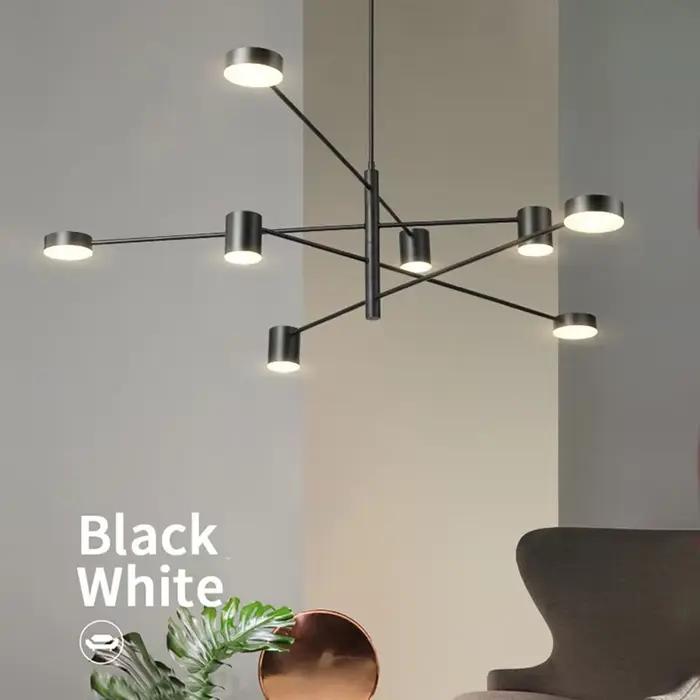 Lustre LED moderne nordique pour salon et salle à manger, luminaire de style industriel américain, décoration intérieure