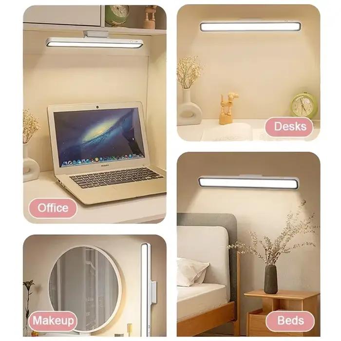 Lampe de bureau LED USB Rechargeable lumière gradation continue suspendue magnétique chambre veilleuses lampes de Table de lecture armoire armoire
