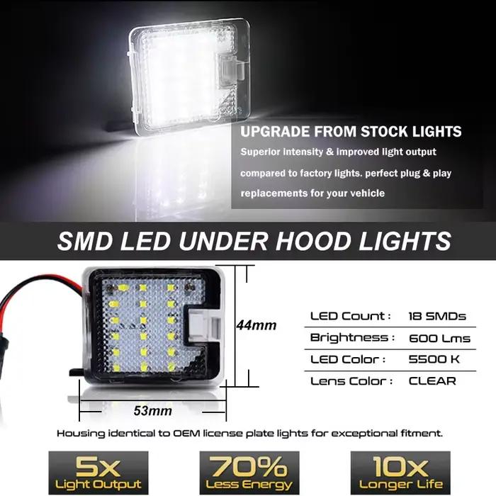 Lumière LED sous le rétroviseur latéral, pour Ford Focus 3 Escape 3 Mondeo 4 5 Kuga 1 2 Galaxy 2 C Max S Max, lampes de courtoisie de voiture