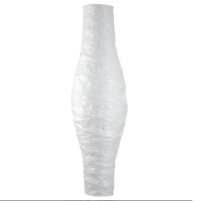 Abat-jour de lampadaire en papier de riz, décor de couverture de lampe d'angle sur pied de 46 pouces de haut nordique