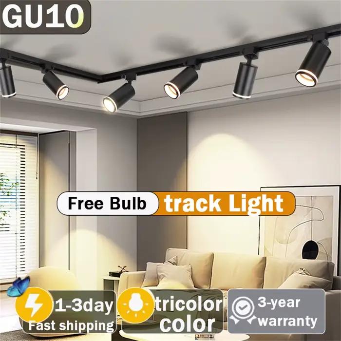 Led éclairage sur Rail 110-220V 3 couleurs plafonnier