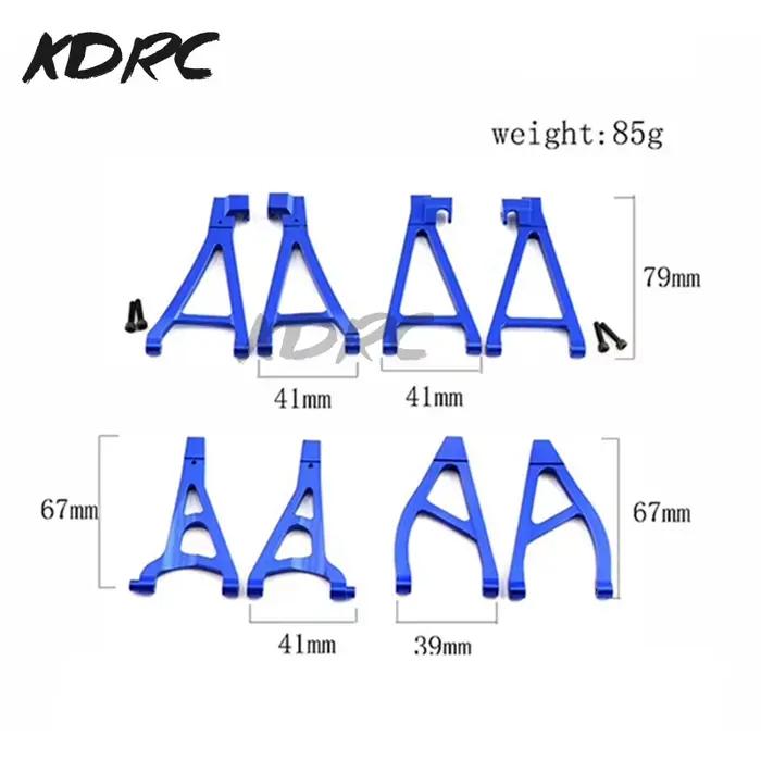 Jeu de bras de Suspension inférieur supérieur avant et arrière en métal 7131 7132R pour 1/16 Traxxas Summit e-revo VXL RC, pièces de mise à niveau de voiture, accessoires