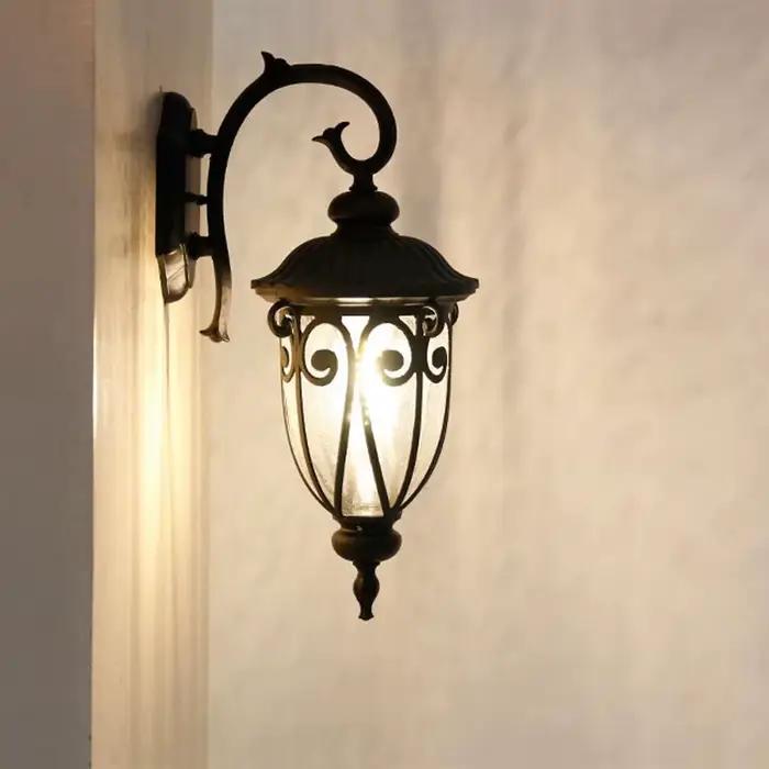 Applique Murale d'Extérieur Rétro, Imperméable, Style Vintage Européen, Luminaire Décoratif d'Nik, Idéal pour une Villa, un Jardin ou une Porte