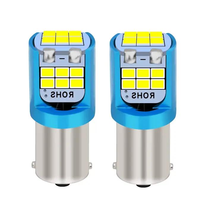 BA9S-Ampoules LED super lumineuses pour voiture, lampe de lecture breton, lampe de stationnement automatique, ampoules de plaque de planificateur, 12V, T11, H6W, T4W, BAY9S, 2 pièces