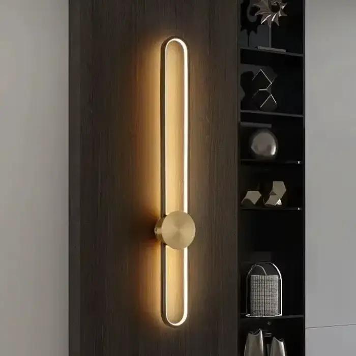 Applique moderne LED longue applique murale pour chambre salon Surface monté fond chambre décor luminaire mural