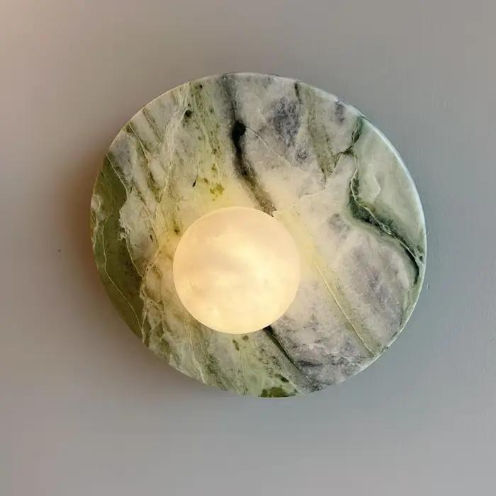 Applique murale en marbre moderne blanche à intensité variable pour éclairage quotidien dans la maison occasions spéciales