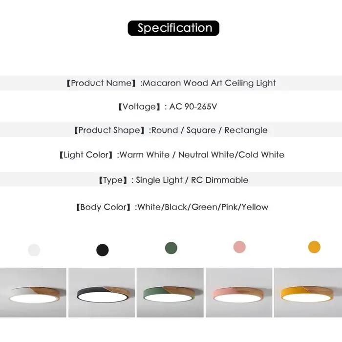 24 pouces grandes plafonniers Led lumières pour chambre chambre lampe intelligente luminaire ultra-mince Led plafonnier pour salon