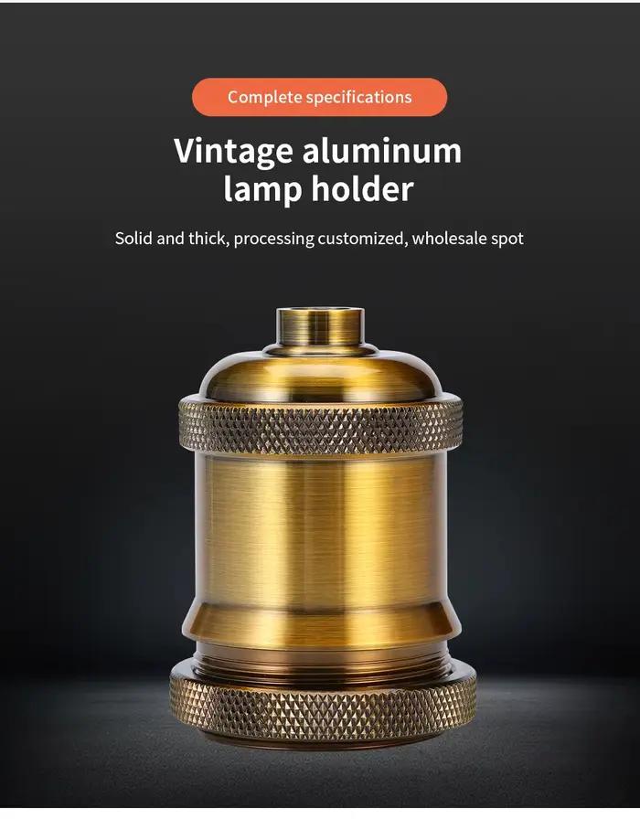 Mini douille de support de lampe LED suspendue, bronze rétro vintage, vis vintage E26 Edison, pendentif bricolage décoratif industriel, antique, mode ancienne