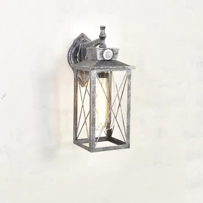 Applique murale d'extérieur étanche avec capteur de Style industriel Vintage, pour éclairage décoratif dans les parcs, villas, chambres à coucher et couloirs