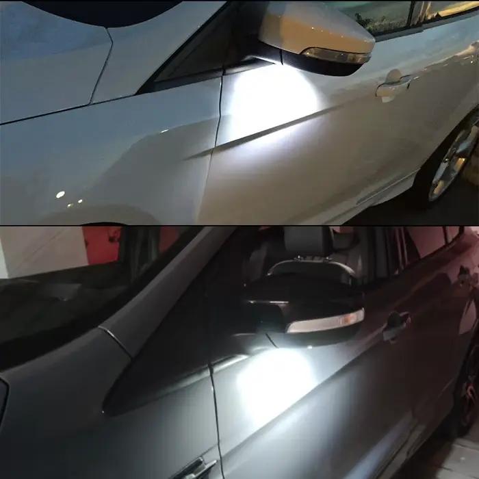 Lumière LED sous le rétroviseur latéral, pour Ford Focus 3 Escape 3 Mondeo 4 5 Kuga 1 2 Galaxy 2 C Max S Max, lampes de courtoisie de voiture