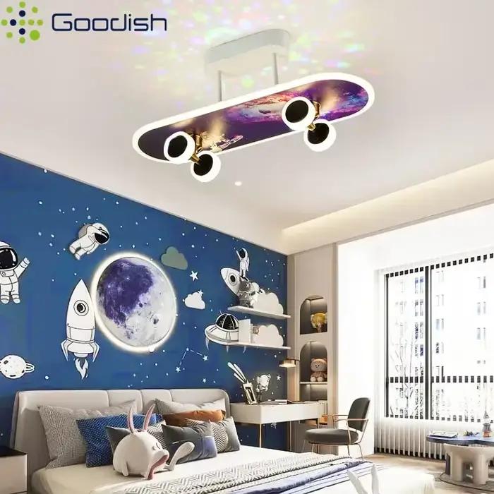 Lustres LED créatifs de style Bauhaus médiéval pour la décoration du salon