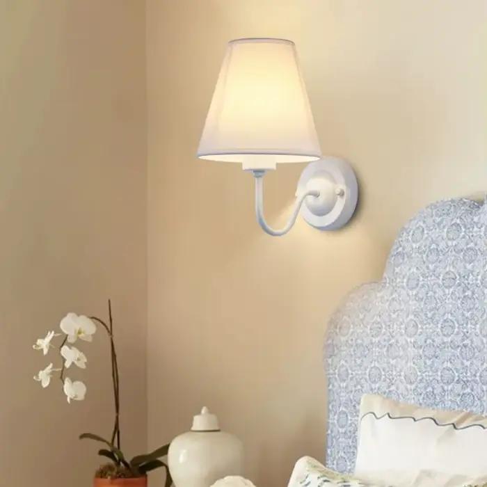 Lampe murale rétro en tissu LED